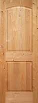 Knotty Alder Arch 2-Panel Interior Door
